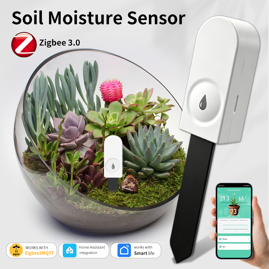 Smart ZigBee Soil Moisture Sen - Smart Garden Zigbee 评论和价格