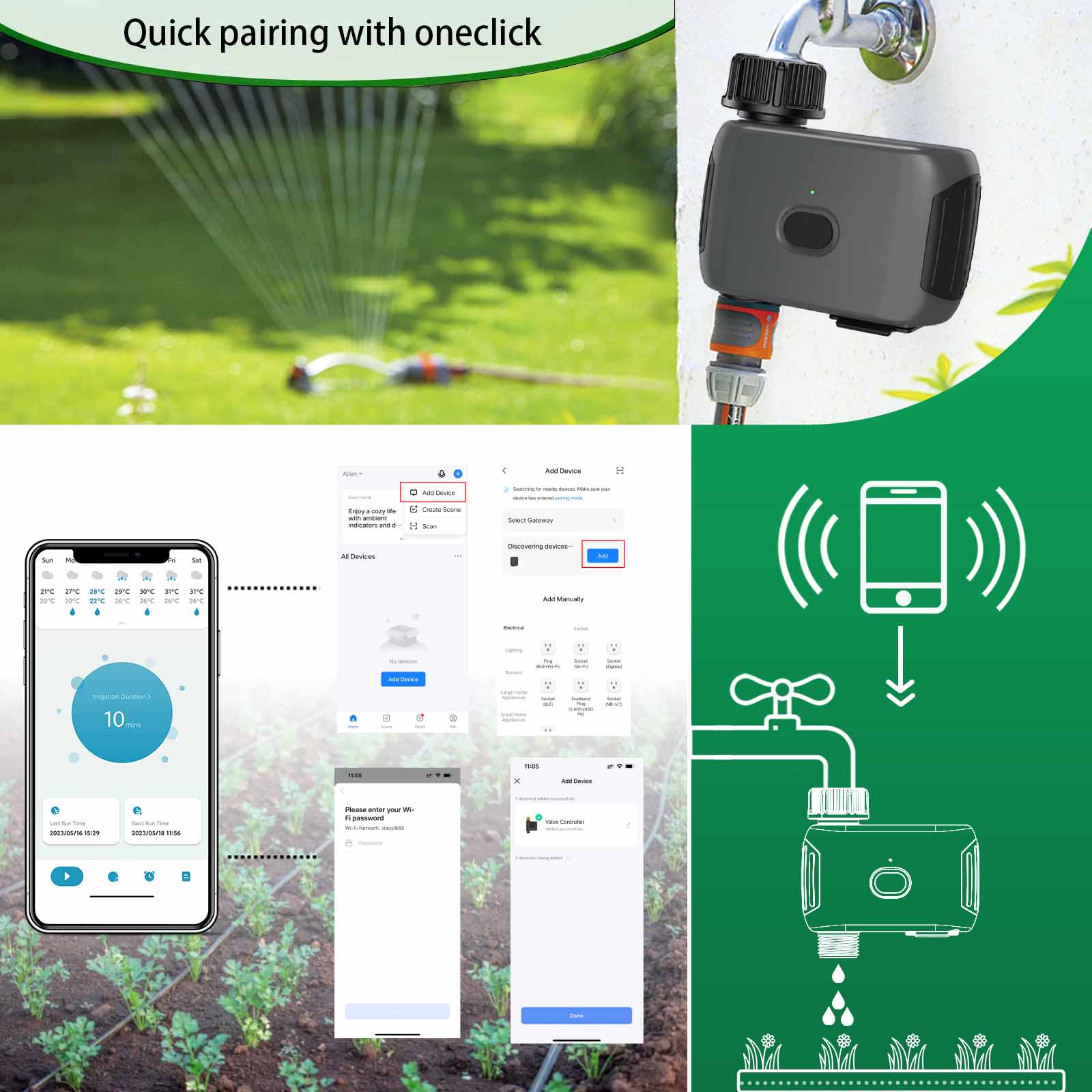 INSOMA automatic plant irrigat - Smart Garden Watering Can 评论和价格