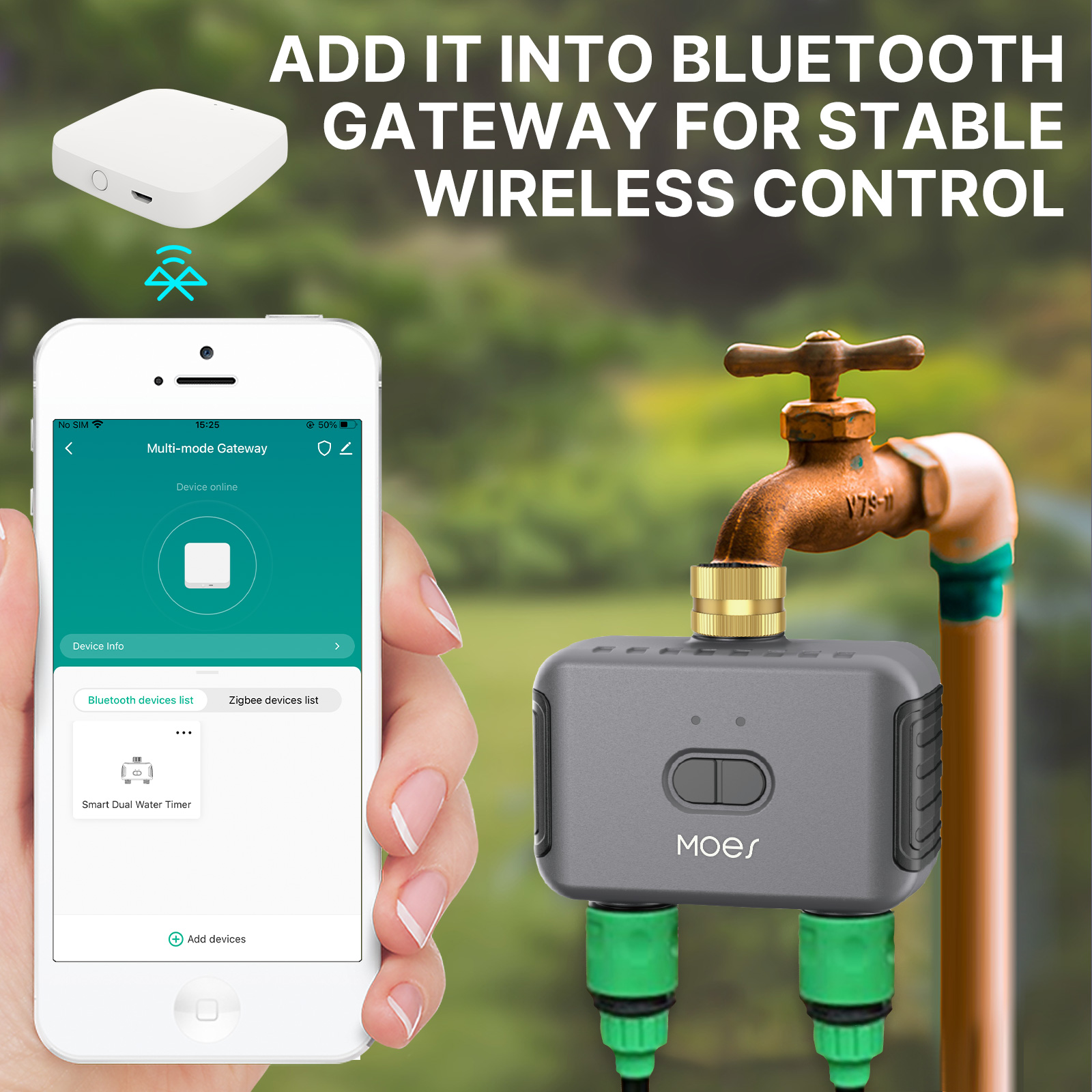 MOES Bluetooth Smart 2-Way Wat - Smart Garden Watering Can 评论和价格