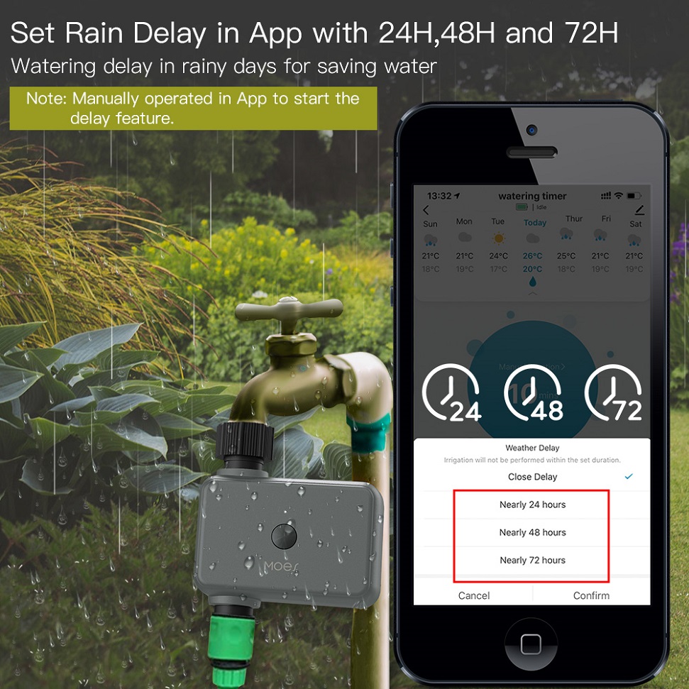 BLuetooth Valve Garden Waterin - Smart Garden Sphagnum Moss 评论和价格