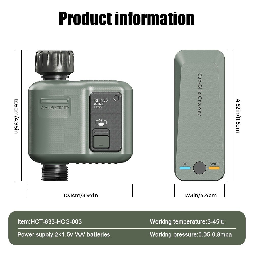 Tuya WiFi+RF433 Smart Garden S - Smart Garden Watering Can 评论和价格