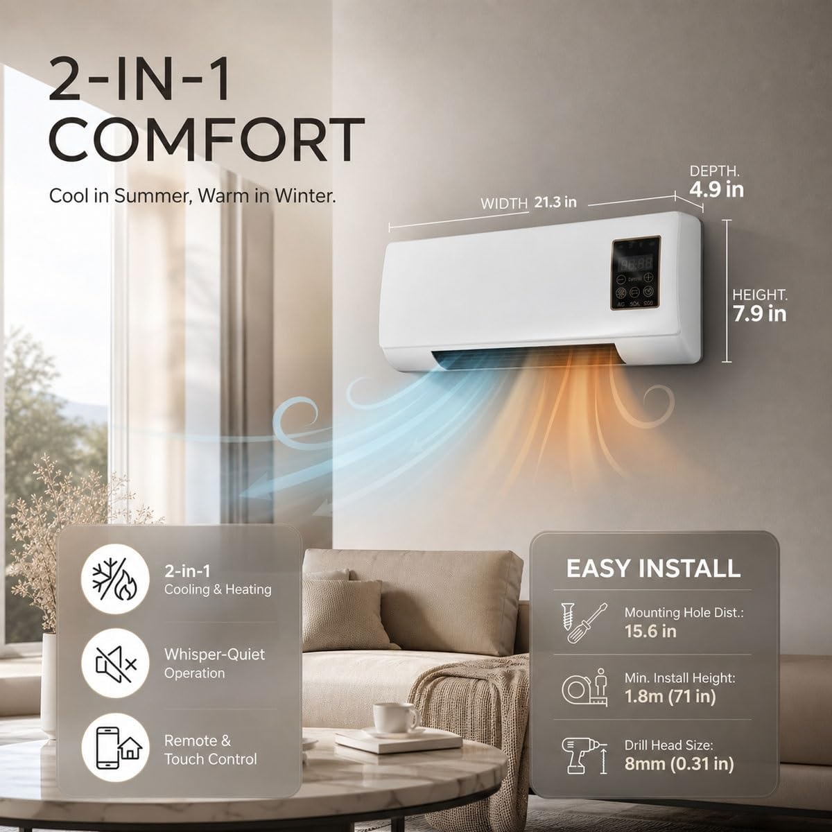 Wall Mounted Air Conditioner F - Smart Garden Offices 评论和价格